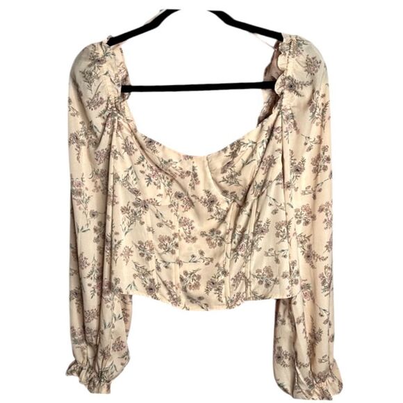 ASTR Pink Multi Floral Coset front Top Size XL NWOT - Picture 5 of 7